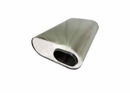 3" Inlet 3" Outlet Oval Muffler 13 x 9.5 x 6