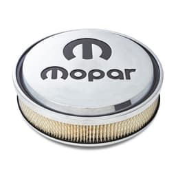 14" Air Cleaner KitAluminumPolishedRecessed Black MOPAR Emblem