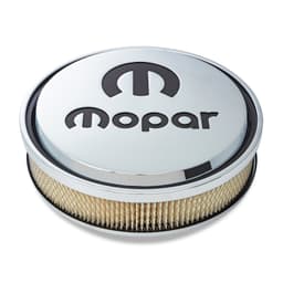 14" Air Cleaner KitAluminumChromeRecessed Black MOPAR Emblem